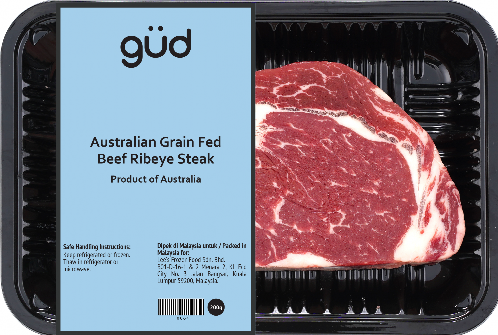 Australian Grain Fed Chilled Beef Ribeye Steak (200g)